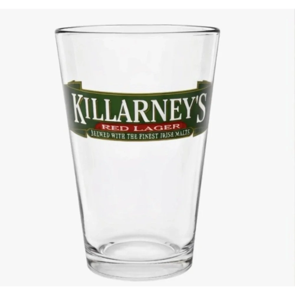 Killarney's Red Lager Pint Glass Irish Beer Barware Pub Style 6